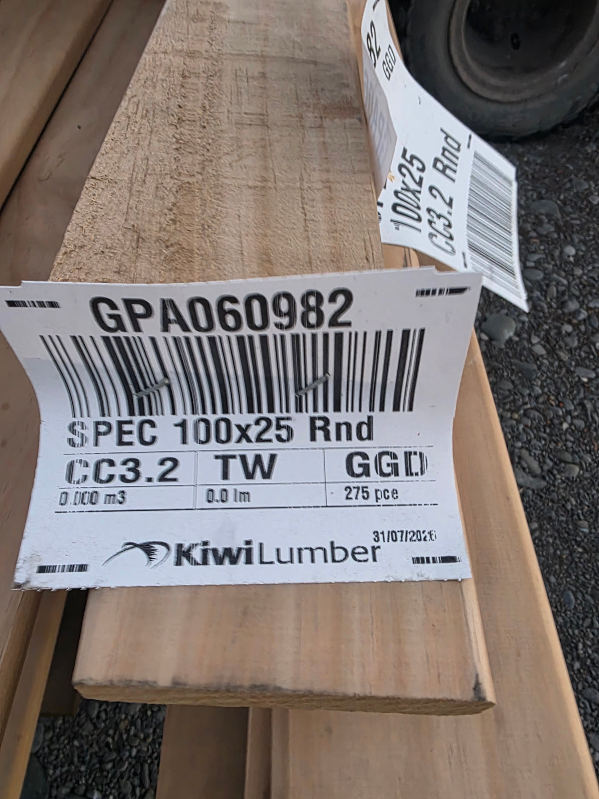 90x19 H3.2 TW Downgrade Smooth Decking 1251.3LM #GPA060982