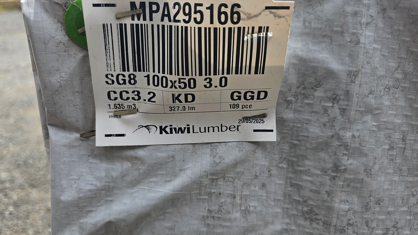90x45 H3.2 Kiln Dried SG8 Framing 109 x 3.0m Lengths Packet Deal