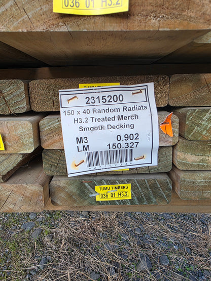 140x32 Merch Smooth Decking Packet Deal 150.3LM #2315200