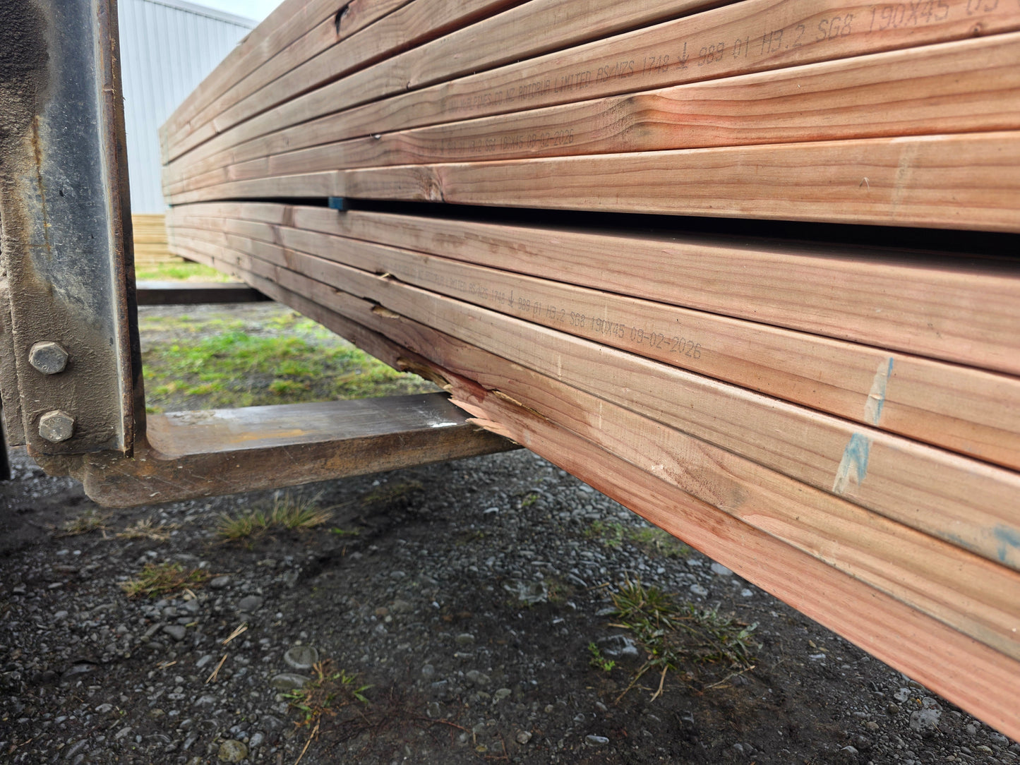 190x45 H3.2 TW SG8 Framing 52 x 6.0m