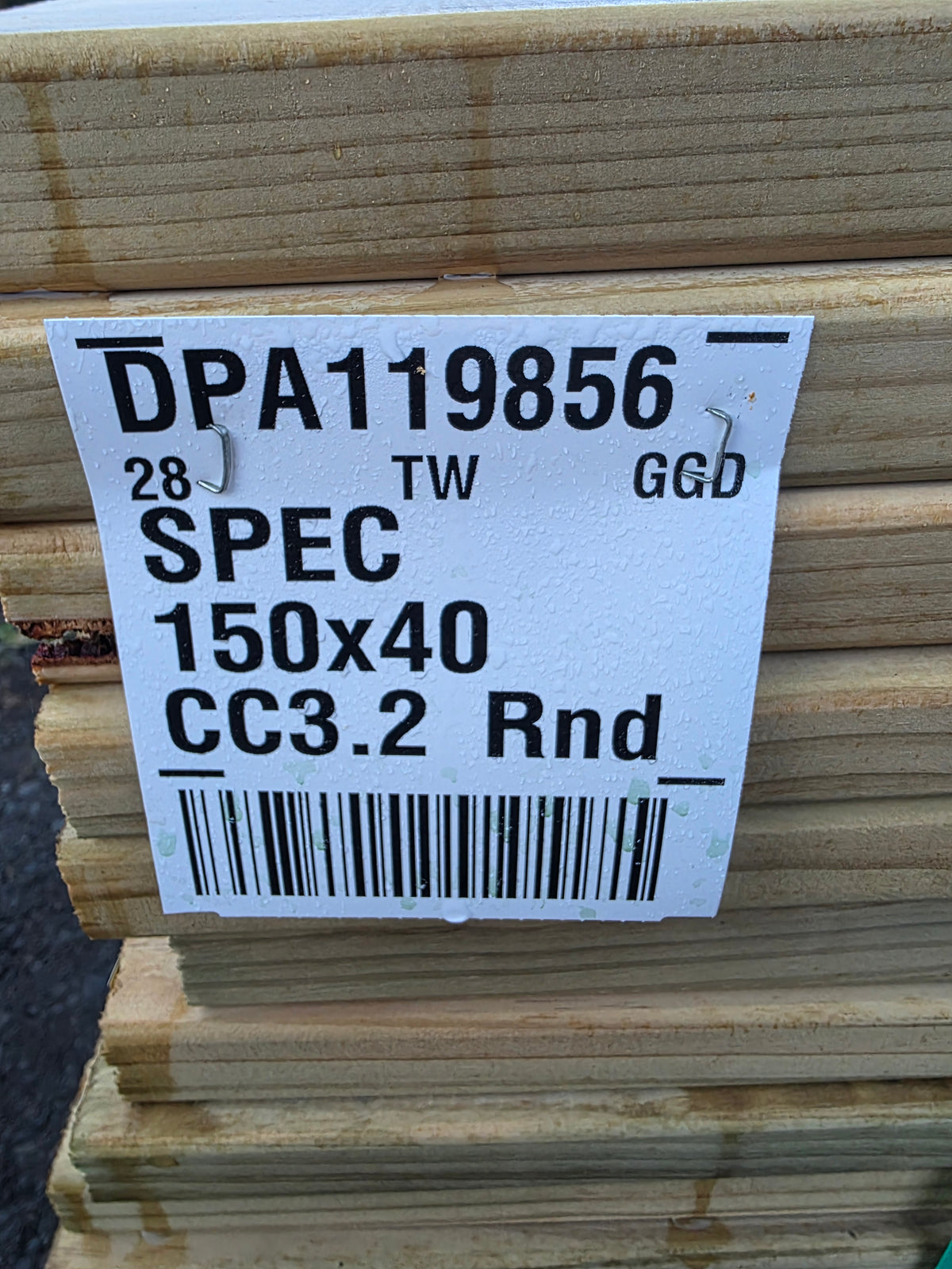 140x32 H3 Smooth Decking "Seconds" 471.6m #DPA119856