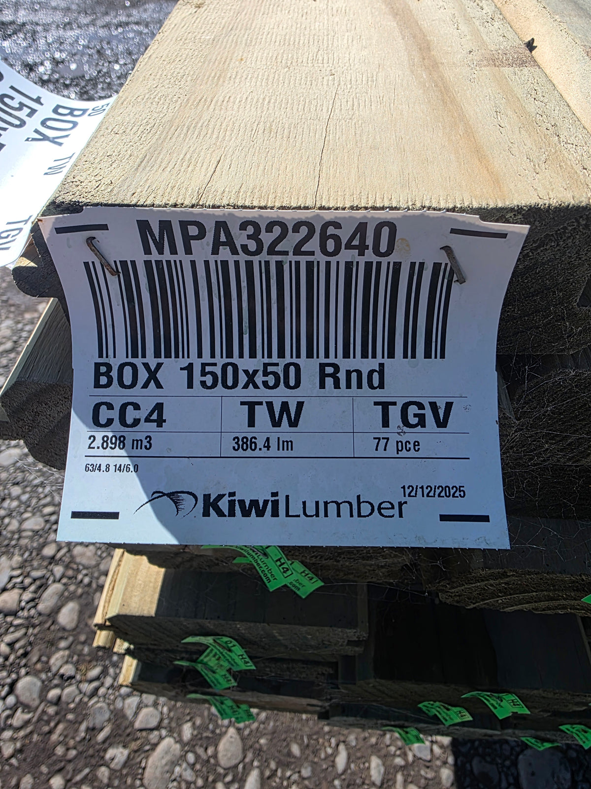 150X50(130X45) H4 TGV Box Grade 386.40LM #MPA322640