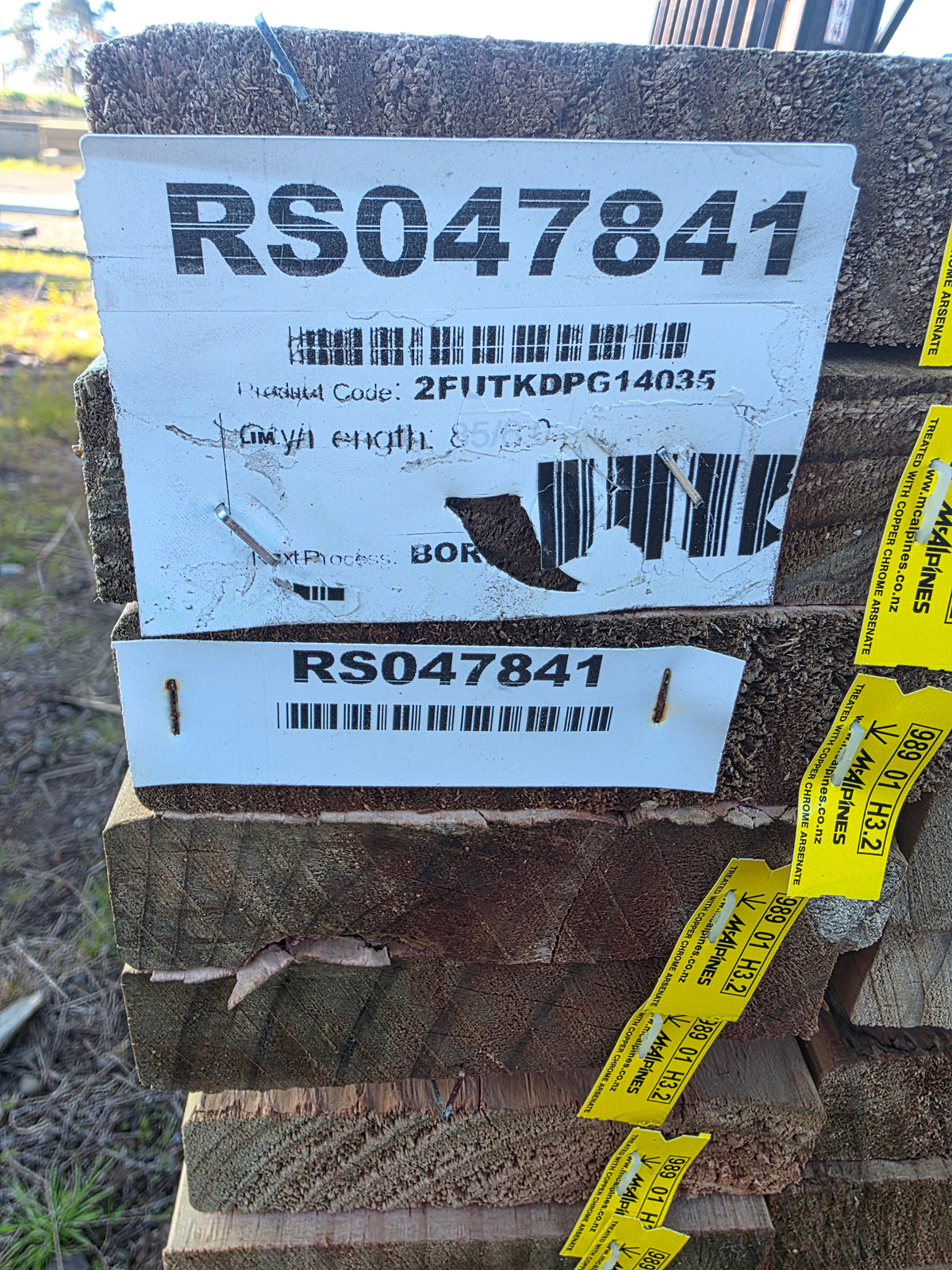 140x35 H3.2 TW No2 Dressed Rails 85 x 6.0m #RS047841