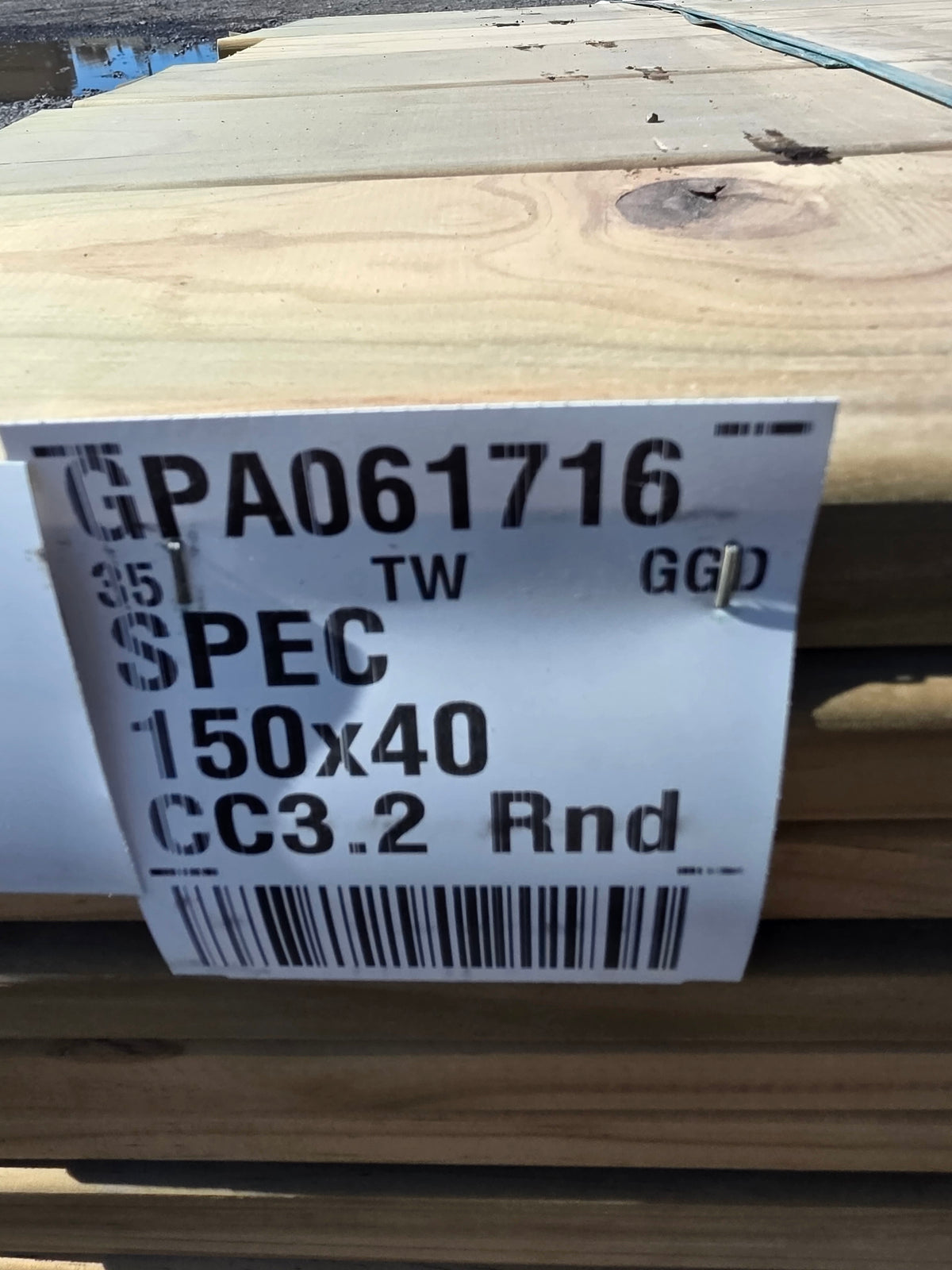 140x32 H3.2 TW Downgrade Smooth Decking 509.4LM #GPA061716
