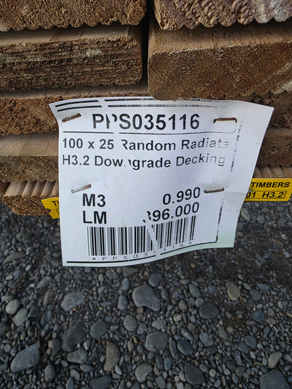 90x19 H3.2 TW Downgrade Griptread Decking 396.0LM #PPA035116