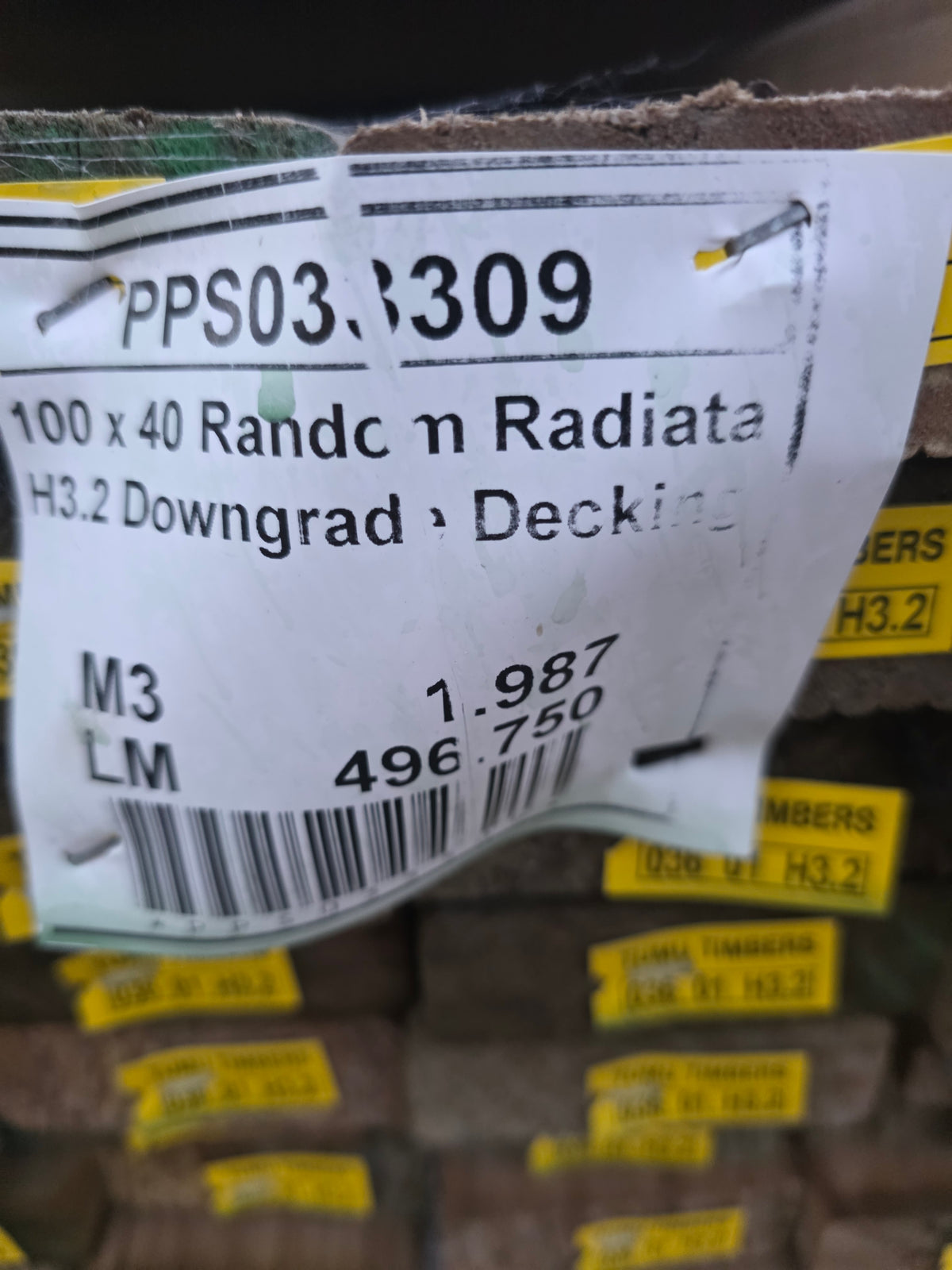 90x32 H3.2 TW Downgrade Griptread Decking 607.5LM #PPS033309 PPS033319