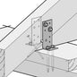 ECKO 16kN TRUSS FIXING KIT (CPC): 2 x ECKO CPC80, 8 x 14g x 35mm Zinc Hex Head Screws, 8 x 14g x 75mm Zinc Hex Head Screws