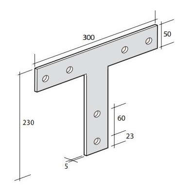 T BRACKET GALV