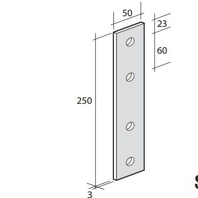 FLAT STRAP GALV