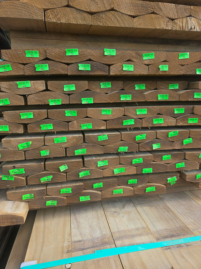 150x50 (140x42) Merch H4 MCA Edged Half Round Rails 78 x 1.8m