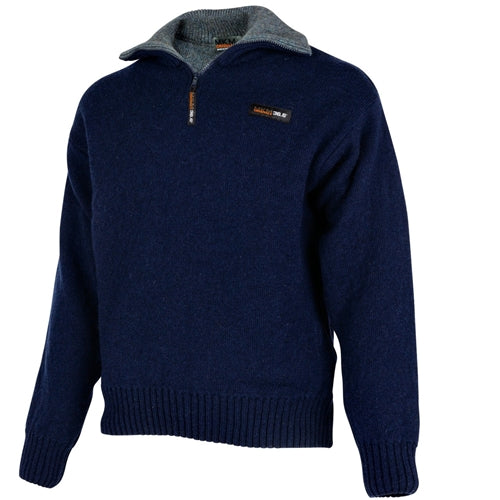 MKM  North Wester Single Layer Wool Jersey Rangitikie Timber Logo / BLACK
