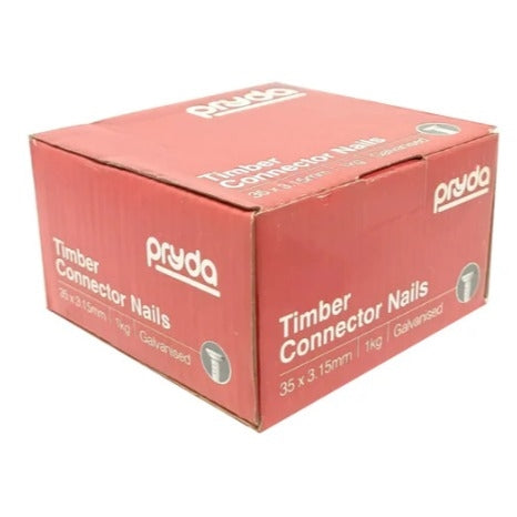 PRYDA TIMBER CONNECTOR NAILS 35x3.15 GALV  500g