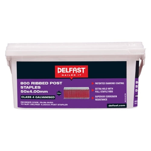 DELFAST GALV RIBBED POST STAPLES